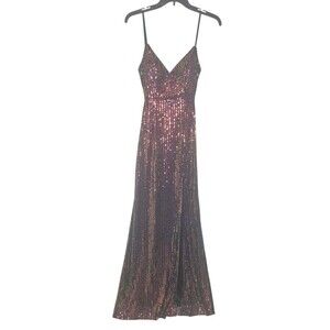 Jump Appeal Multi Color Sequin Maxi Dress